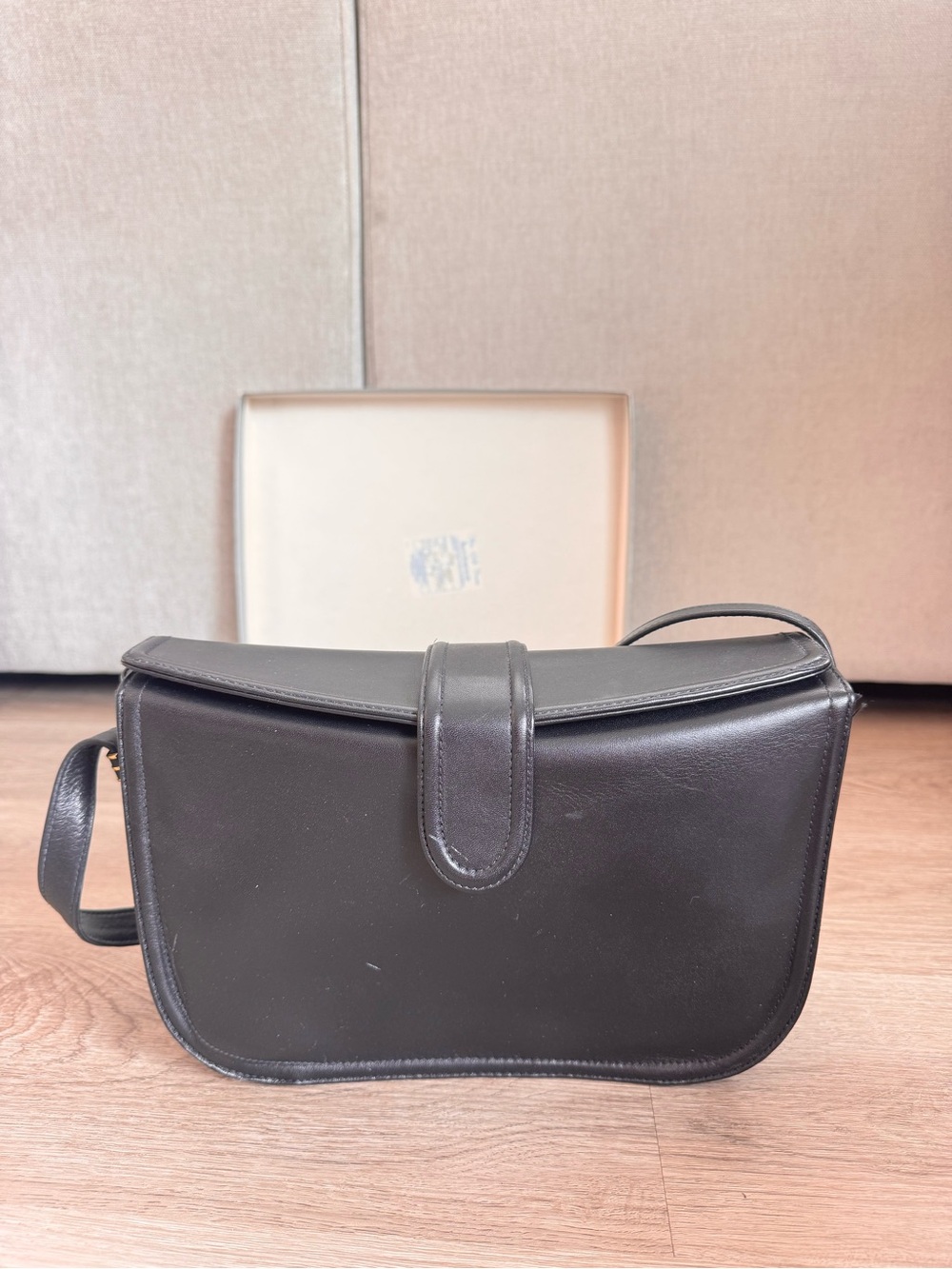 Ganson Black Leather Bag